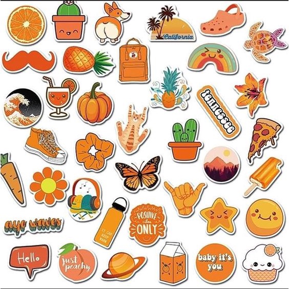 

Sticker Motif Lucu Aesthetic Colorful