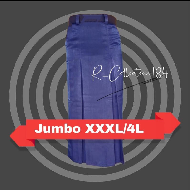 BELAH DUA SUPER JUMBO XXXL/4L &amp; XXXXL/L5 Rok SPAN BELAH DUA Sekolah Kerja Hitam Putih Biru SMP Coklat Pramuka