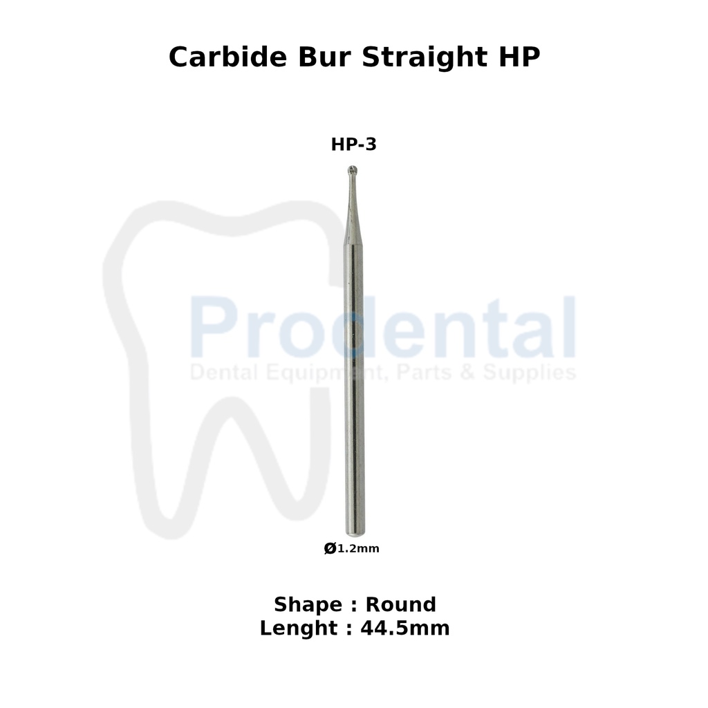 Dental surgical HP-3 bur tulang carbide tungsten round bur gigi odontek seperti SS White