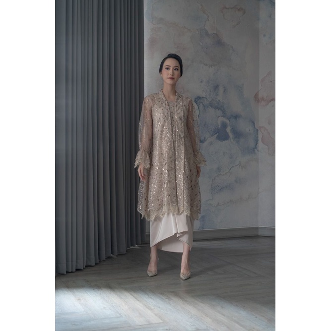 Assa Long Kebaya Modern in Rose Gold