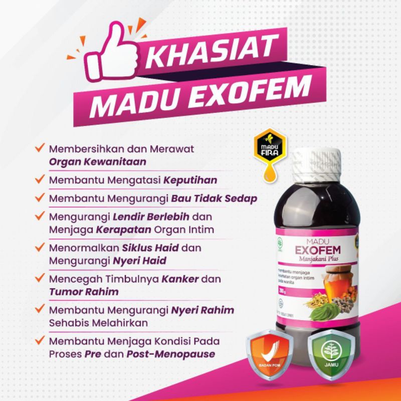 Madu Exofem - Madu Obat Herbal Manjakani Keputihan Wanita