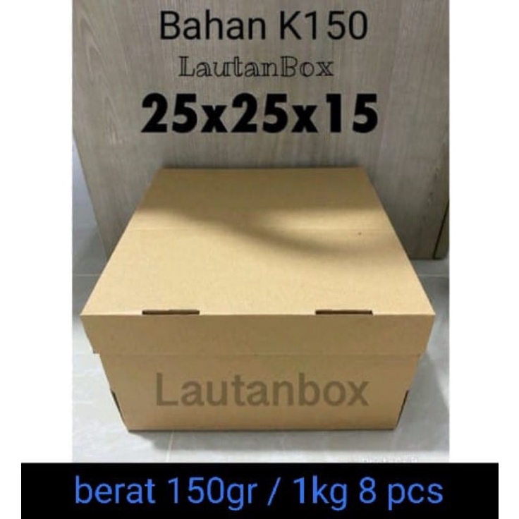 

dus 25x25x15 die cut kue cake bolu hampers murah