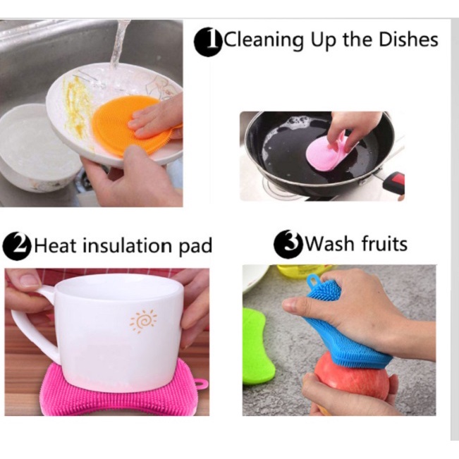 Spons silikon cuci piring/Sponge cuci piring Silikon