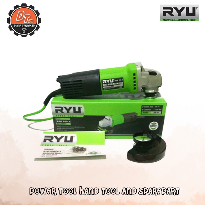 RYU Gurinda tangan 4" RSG100-3 / Angle grinder 4" RSG100-3