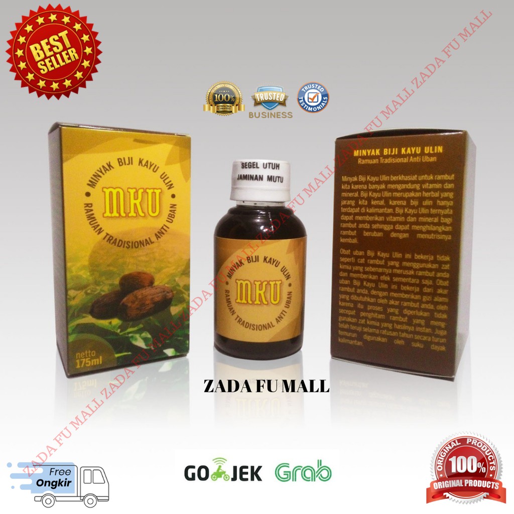 Obat penghilang Anti Uban Penghitam Rambut  ASLI Mujarab Ampuh Minyak Balitung Kayu Ulin Kalimantan
