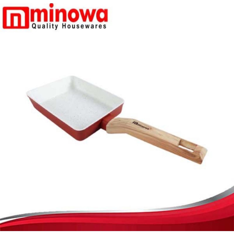 Teflon Minowa Segi / omelet marble / wajan telur dadar segi