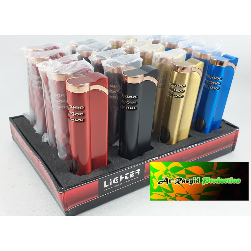 Super Murah Korek Api Las Jaring Lighter Smoking Set Metalik