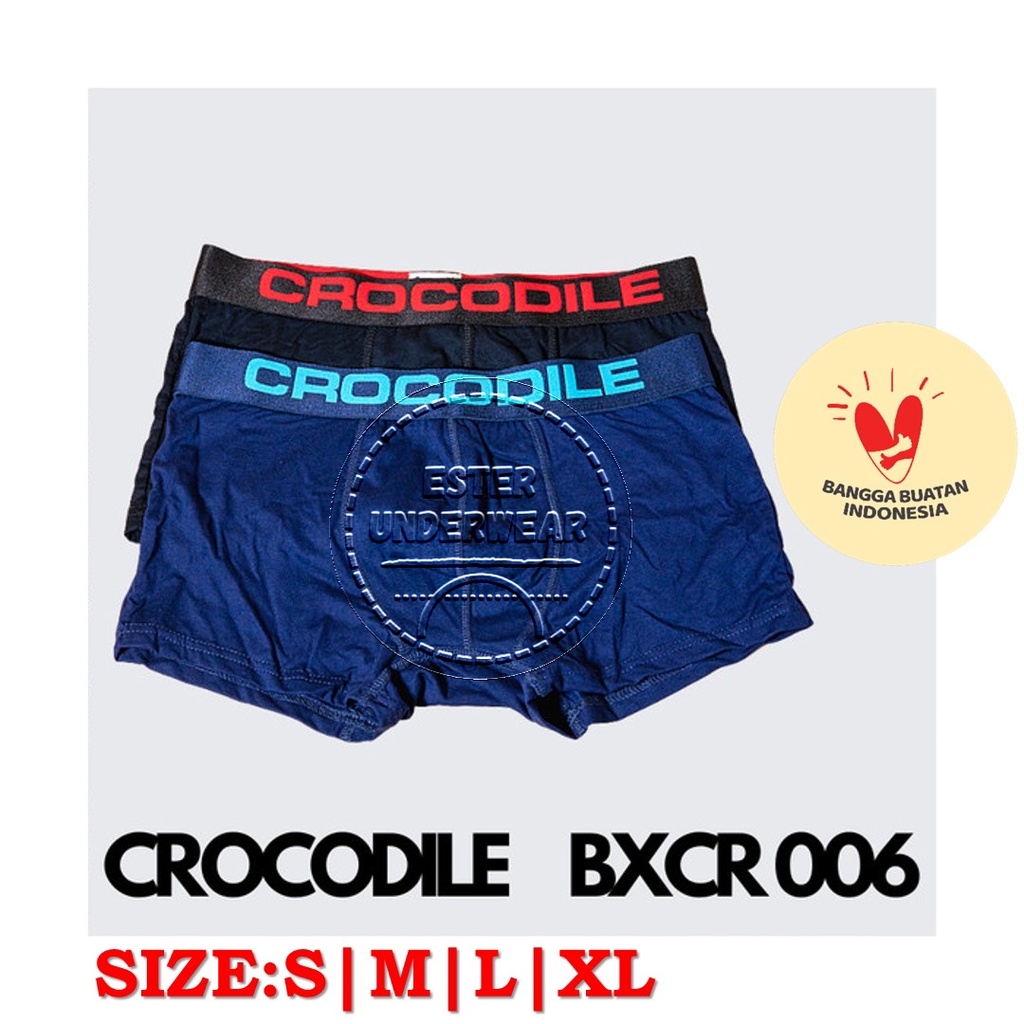 CELANA BOXER PRIA CROCODILE BXCR 006 ISI-2 PCS