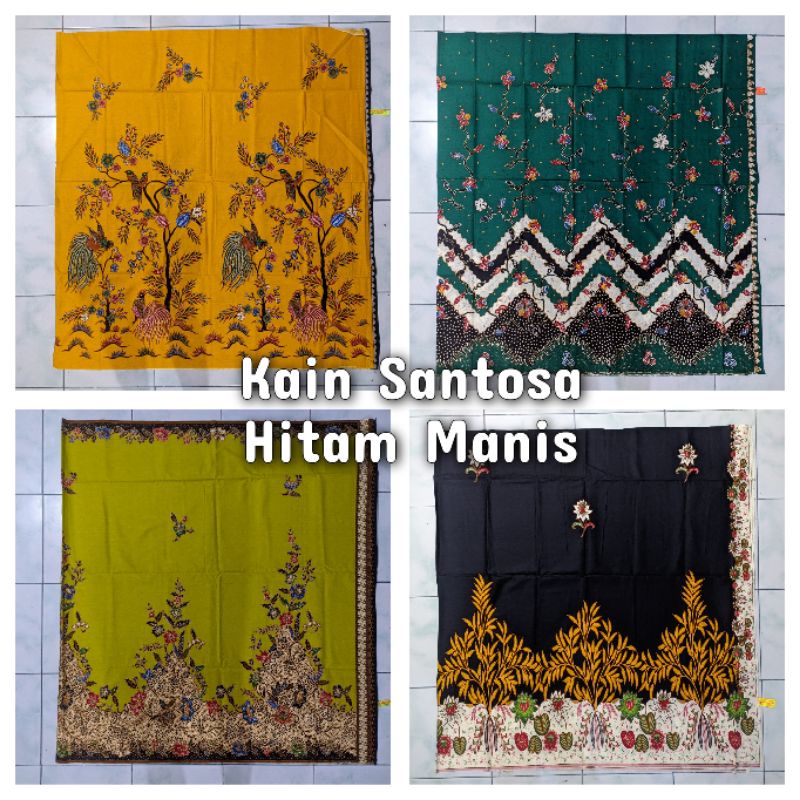 Kain Panjang Santoso | Hitam Manis | Kain Batik Hitam Manis | Kain Katun Primisima | Batik Halus