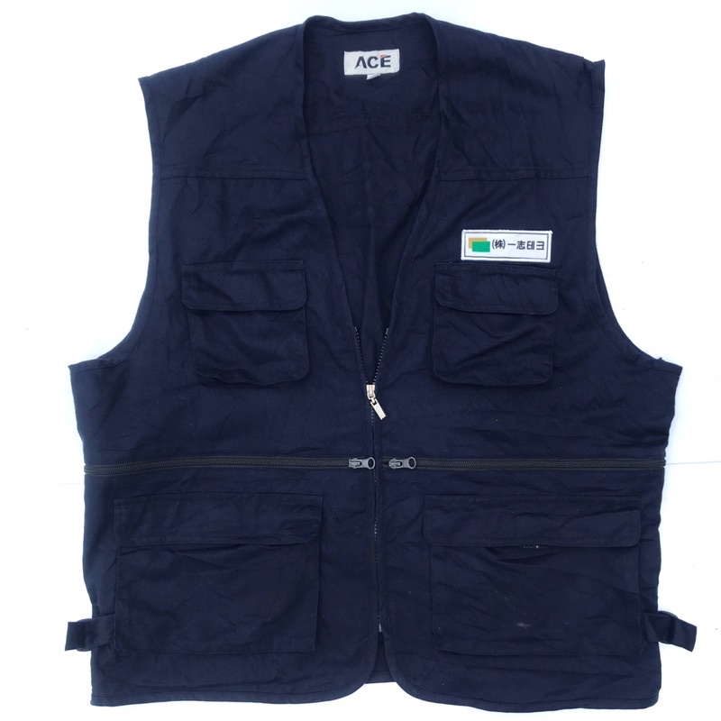 ROMPI SECOND VEST NAVY 4 POCKET TAG BY ACE