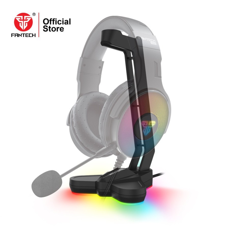 Headset Stand Fantech Tower AC3001S RGB - Gaming - Hitam - Garansi