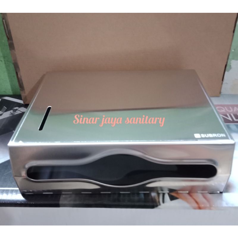 Tempat tissue box subron stainless 304 &quot;ORIGINAL&quot; / Tempat tissu subron stainless