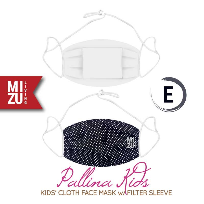 [SALE] MIZU PALLINA KIDS Cloth Face Mask Masker Anak Kain Corak 3 Ply Sarung Filter NON-MEDIS-E