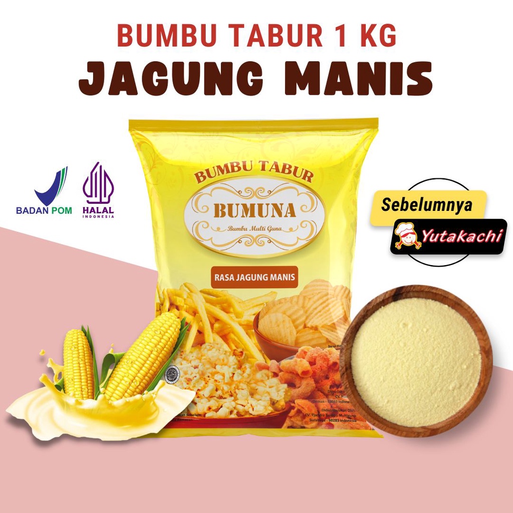 Bumbu Tabur  Rasa Jagung Manis 1 Kg / Seasoning Powder