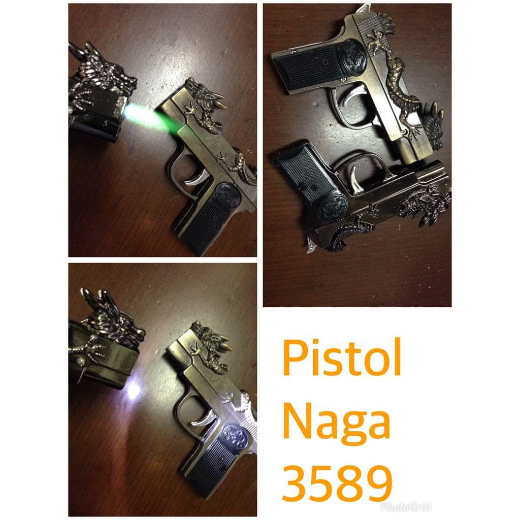 Promo Terbaru! KOREK PISTOL NAGA 3589 MANCIS API LAS LIGHTER GAS BUTANE