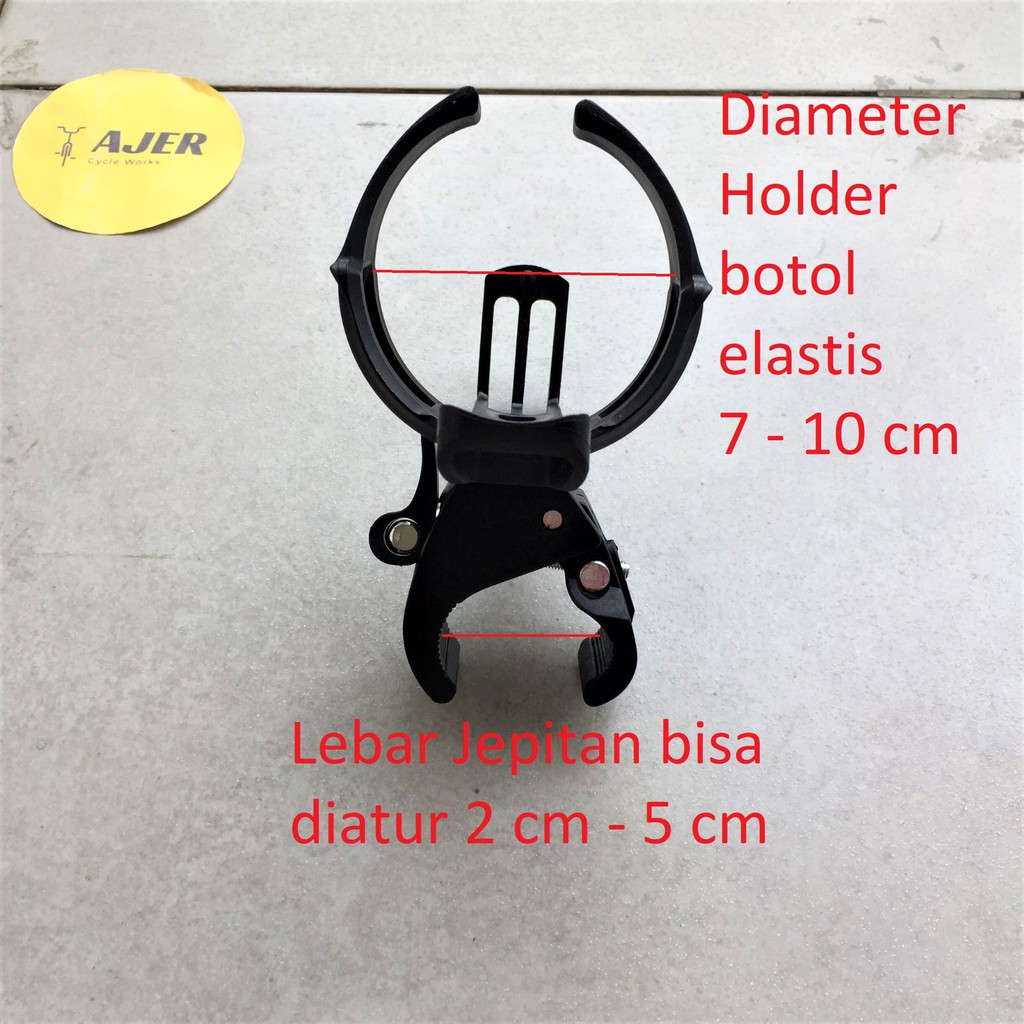 Tempat / Holder botol air minum 360 jepit bidon Sepeda Bottle Cage adjustable