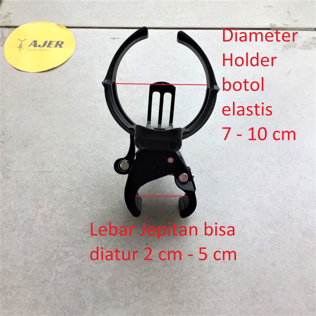 Tempat / Holder botol air minum 360 jepit bidon Sepeda Bottle Cage adjustable