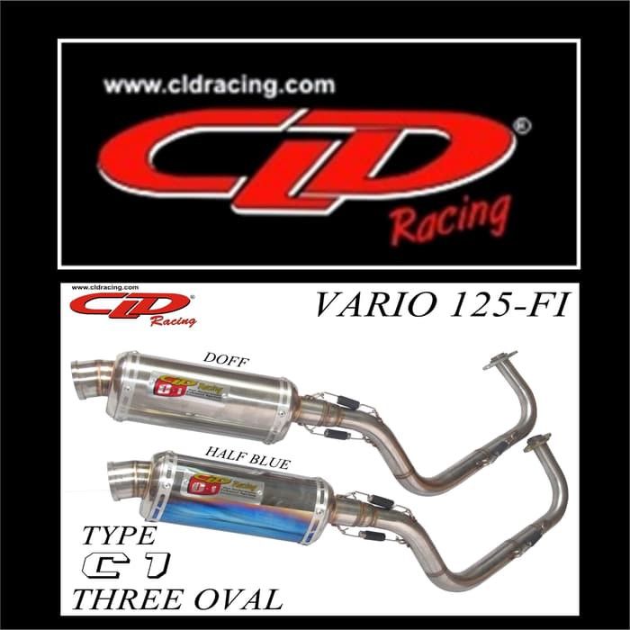 Promo KNALPOT CLD C1 VARIO 125 FI SLCR OVAL DOFF