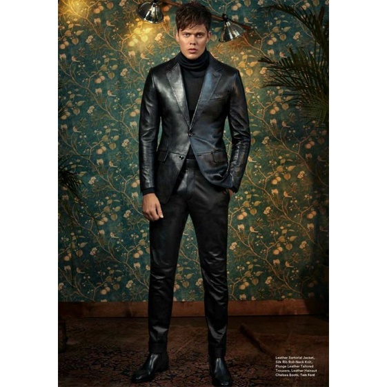 Jas kulit pria semi original Jaket atau jas kulit pria murah formal