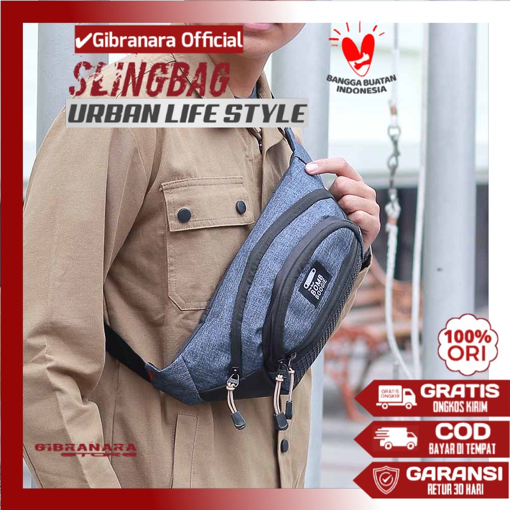 Tas Crossbody Sandang Samping Selempang Slempang Asli Slim Sling Shoulder Bag Bahu Kecil Mini Distro