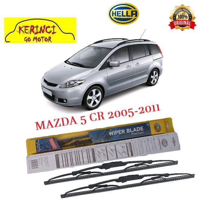 WIPER MAZDA 5 CR 2005-2011 HELLA PREMIUM 26&quot; &amp; 16&quot; SEPASANG WIPER