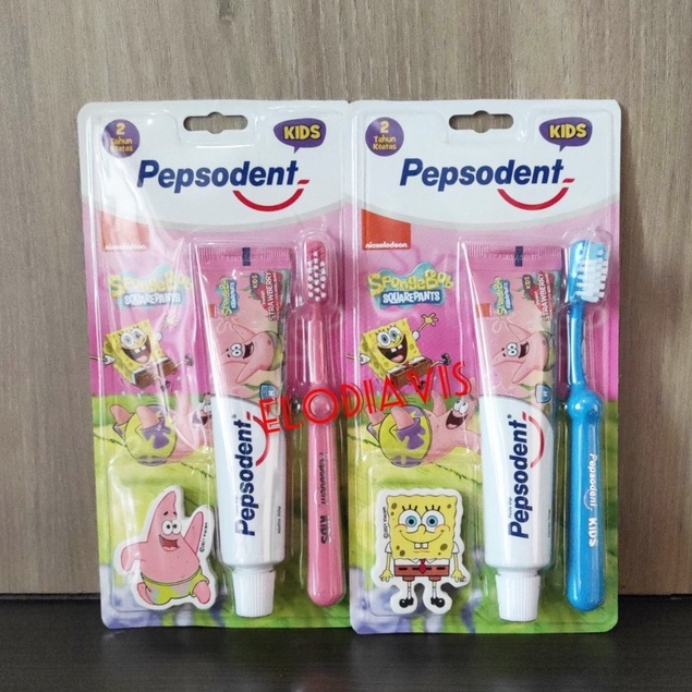 Pepsodent Sikat Gigi & Pasta Gigi Anak Spongebob 50g