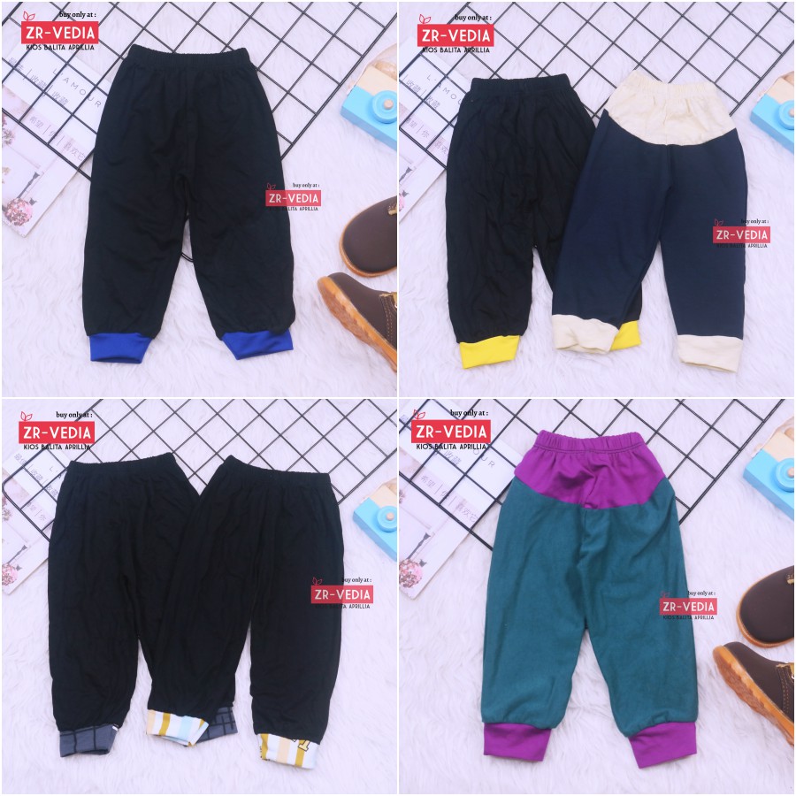 Jogger Sport Bayi - 2 Tahun / Celana Panjang Anak Laki-Laki Polos Import Murah Joger Denim Adem