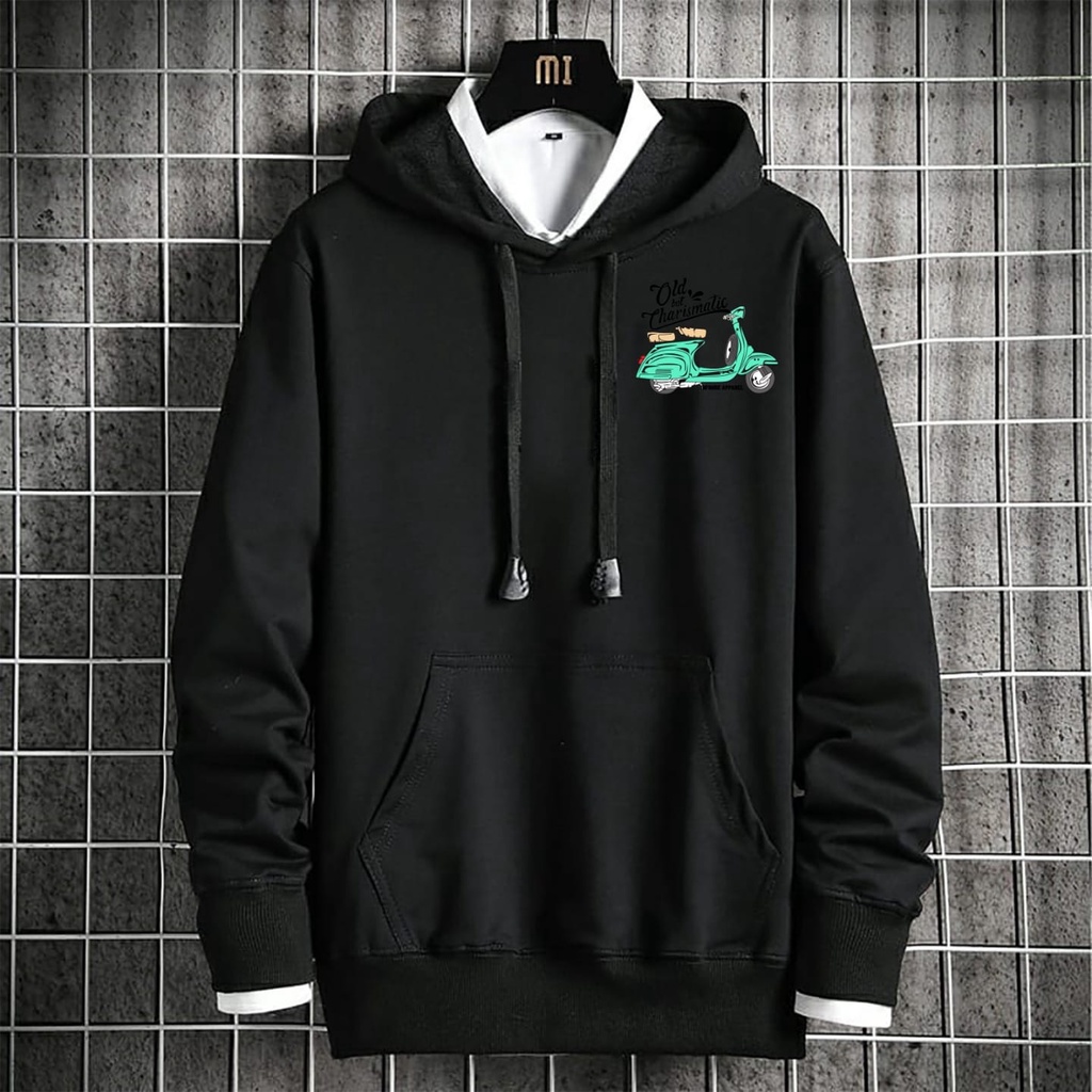 bisa COD / polile - HOODIE VESPA CARISMATIC / hoodie kece / lengan panjang / sweater pria distro / terlaris