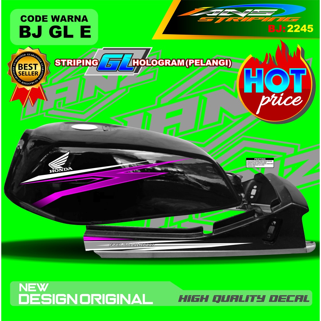 STRIPING GL PRO TERBARU / STIKER MOTOR GL TERMURAH / STRIPING MOTOR GL 100