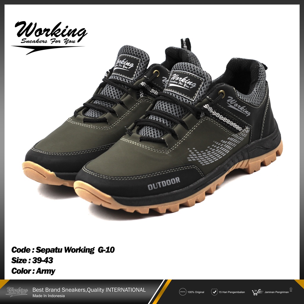 Working Snekares For You Sepatu Hiking Pria G-10