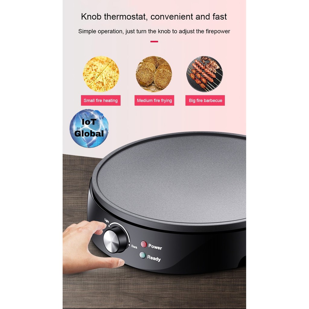 SONIFER Crepe Maker / Pizza Maker / Pancake Maker Elektrik