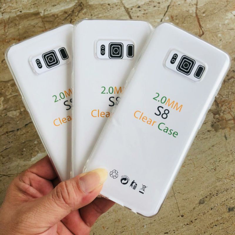 Silikon Jelly Soft Case Bening Samsung Galaxy S8 Softcase Bahan Tebal