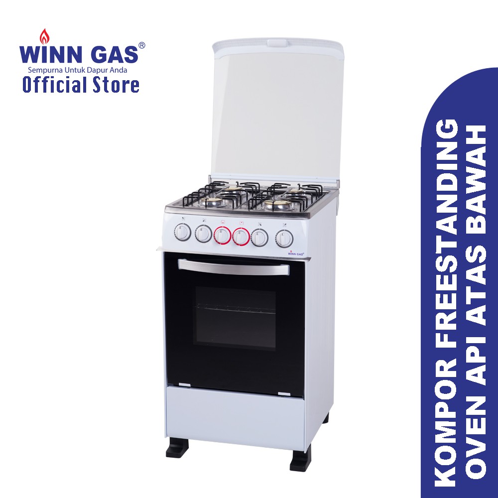 Winn Gas Kompor Free Standing Oven W5060a Api Oven Atas Bawah Shopee Indonesia