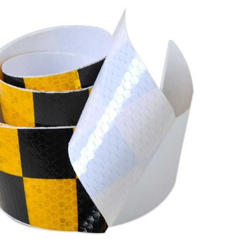 Car Reflective Sticker Warning Strip Tape Two Color 5x300cm