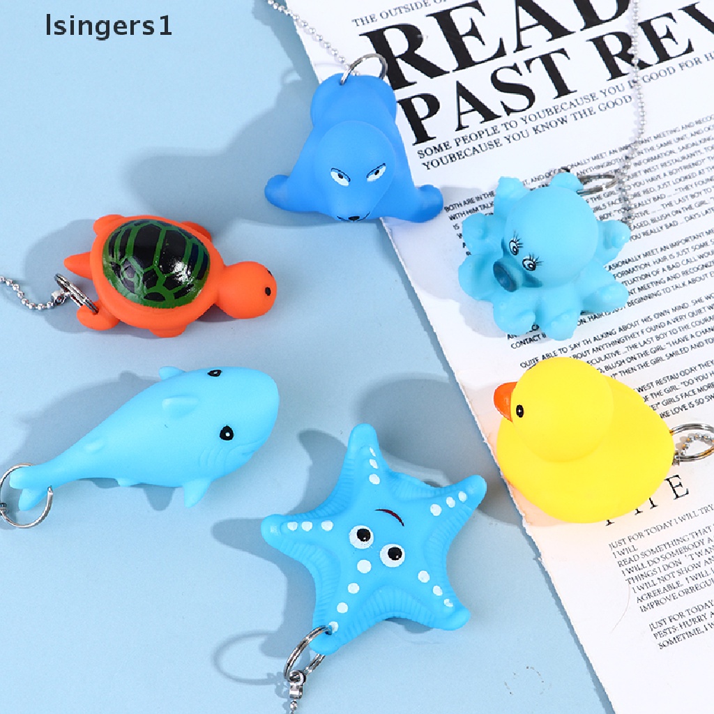 (lsingers1) 1pc Stopper / Sumbat Wastafel / Bak Mandi Bentuk Bebek Kartun Bahan Karet Anti Air 43-45mm