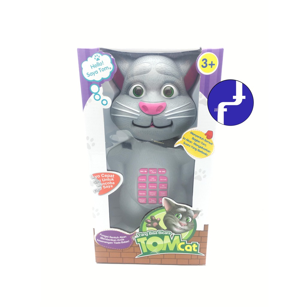 Mainan Anak TALKING TOMCAT CERITA TOMBOL EDUKASI KUCING CERITA