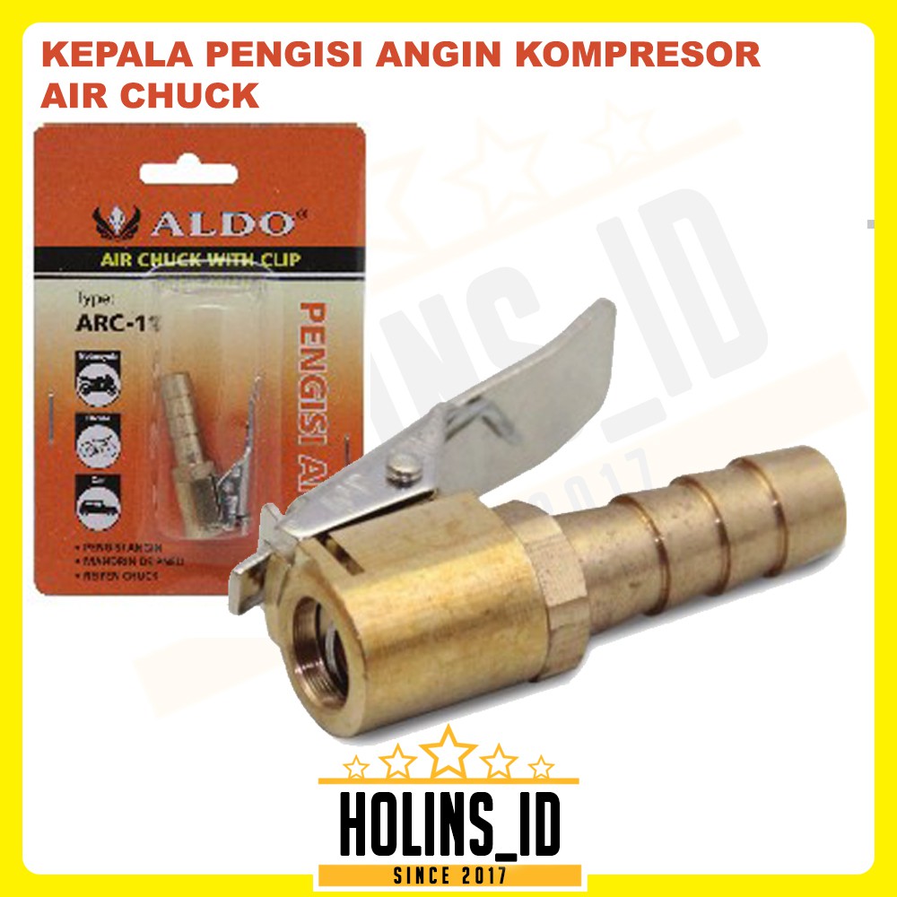 PROMO - KEPALA PENGISI ANGIN KOMPRESOR MODEL JEPIT (AIR CHUCK)