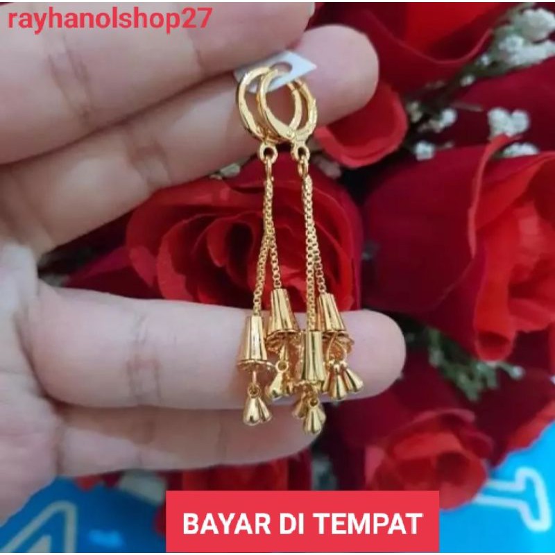 Anting Xuping Jurai anting wanita dewasa lapis emas 24k terlaris