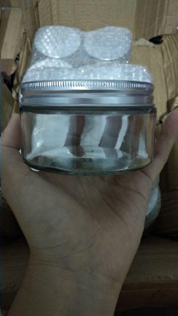 Toples Jar Kaca 250 Ml Tutup Aluminium