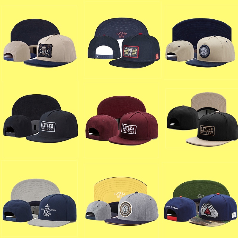 Topi Baseball Motif Bordir Telapak Tangan Bahan Katun Warna-Warni Untuk Unisex