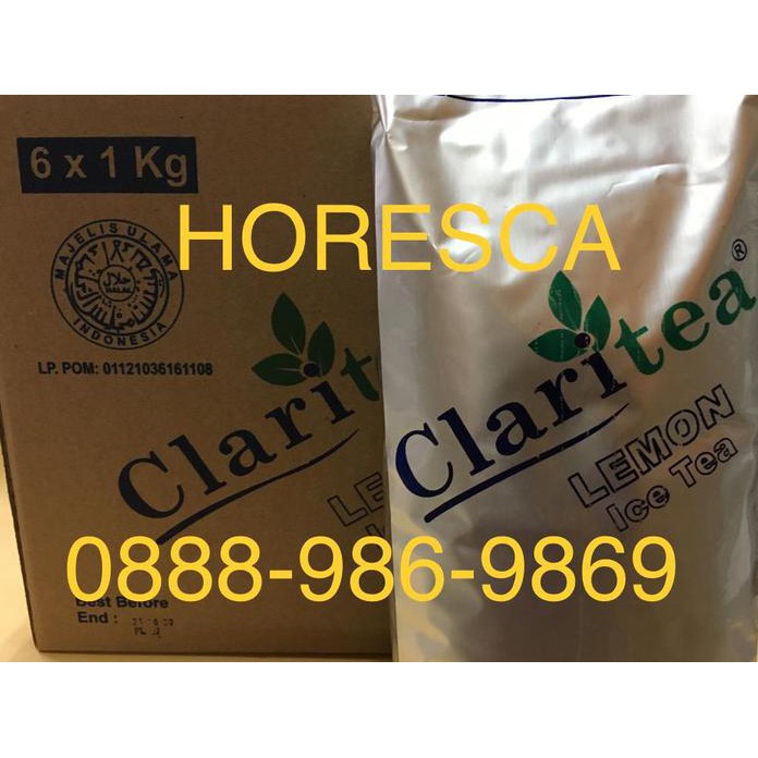 

CLARITEA LEMON TEA | BUBUK MINUMAN LEMON TEA KEMASAN 1 KG