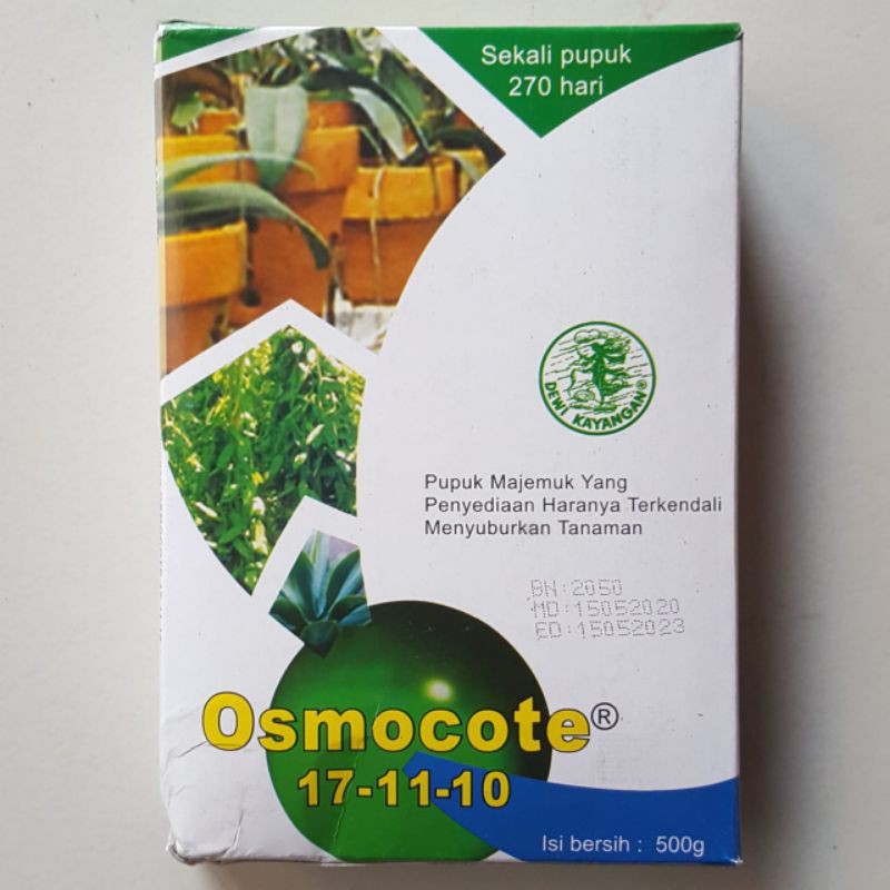 Pupuk Osmocote Dekastar 17-11-10 500Gr Pupuk Daun Original Kemasan Pabrik