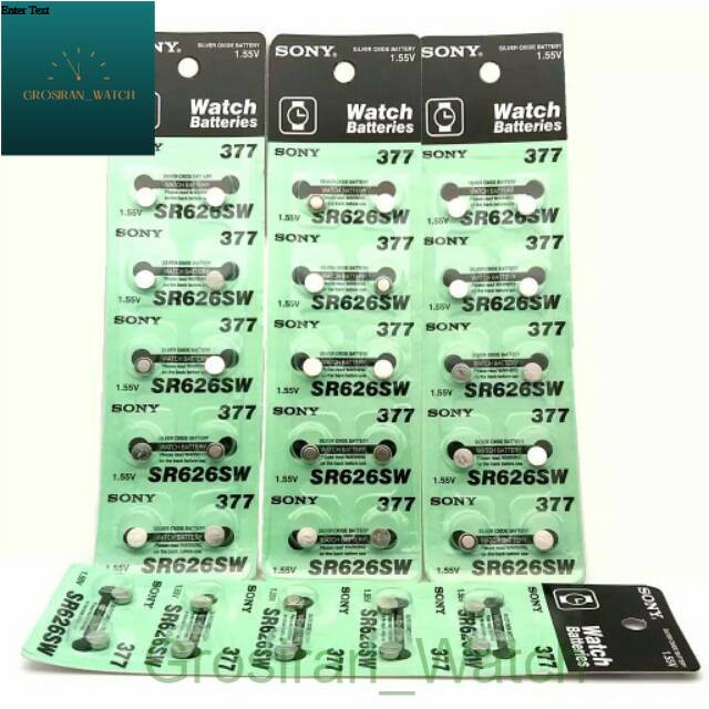 (1pack)Hot Sale Baterai Sony Murah SR626SW Satu Papan Isi 10 pcs [G_W]