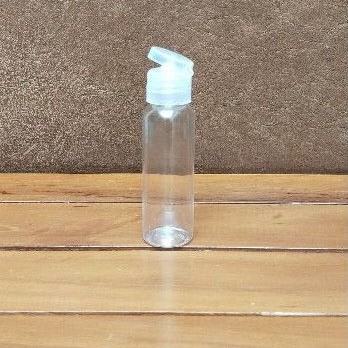 Botol pet 30 ml fliptop bening/fliptop natural - botol handsanitizer