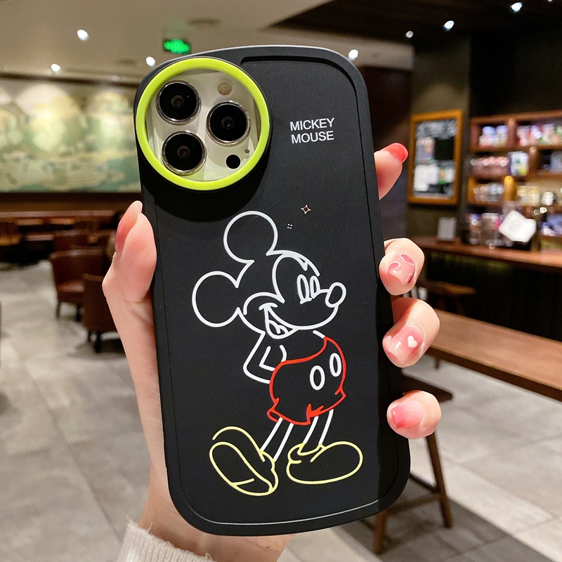 Case Motif Mickey Untuk iPhone 7plus 8plus XS Max XR 11 12 13 Pro Max