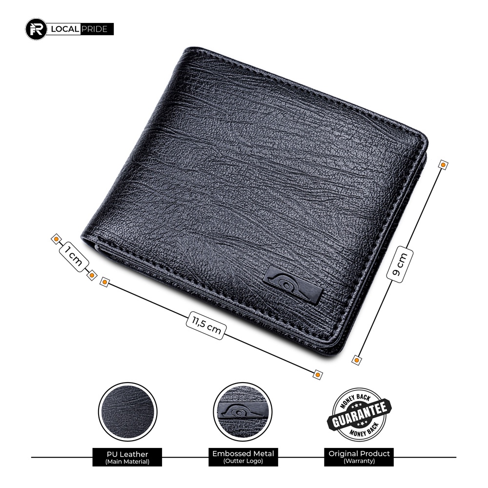 Dompet Pria Original Dompet Pria Branded Bahan Kulit PU JP34 George Series Kado Ultah Anniversary Cowok-1