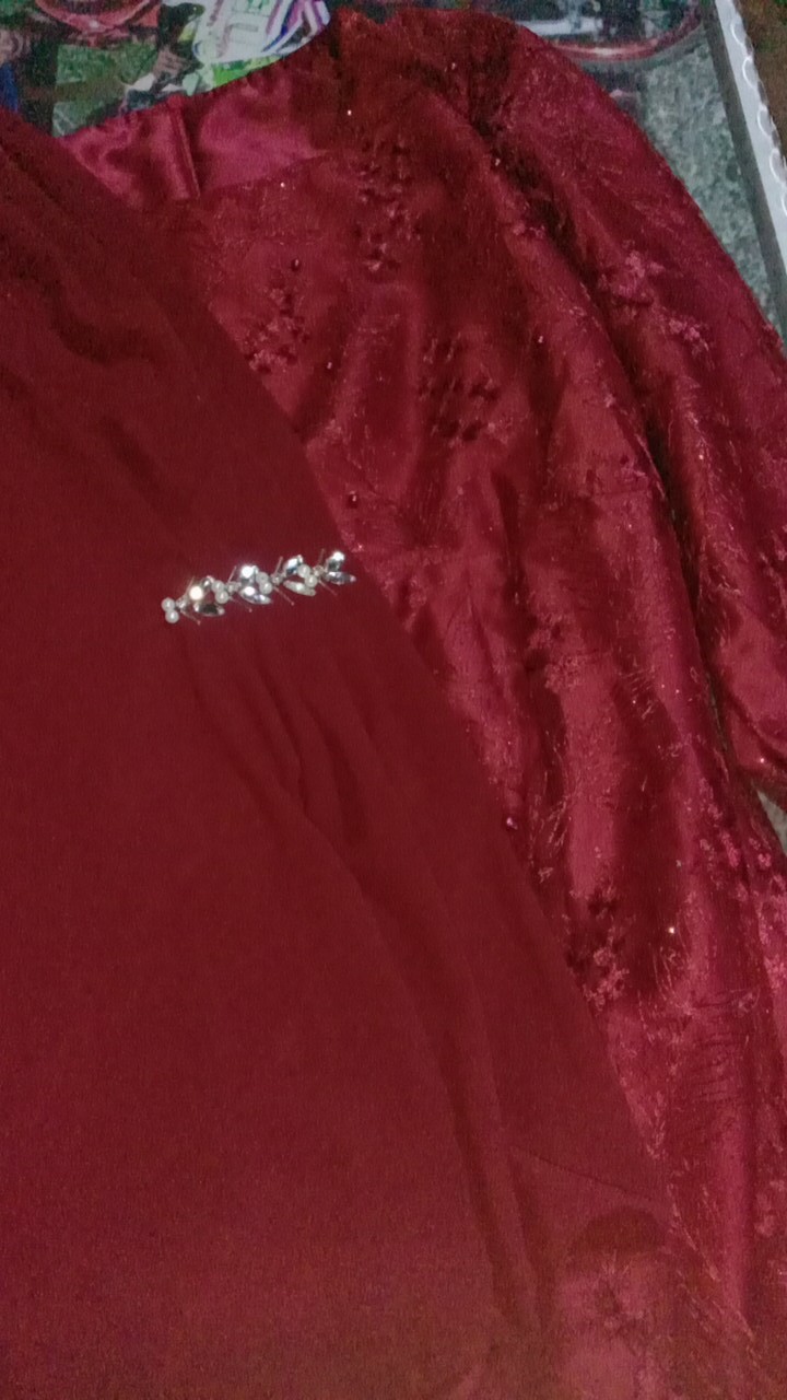 (promo) Nayaka Batik - Maxi Dress Syakila Mutiara | Gamis Brukat | Baju Lebaran | Maxi Farasya #2