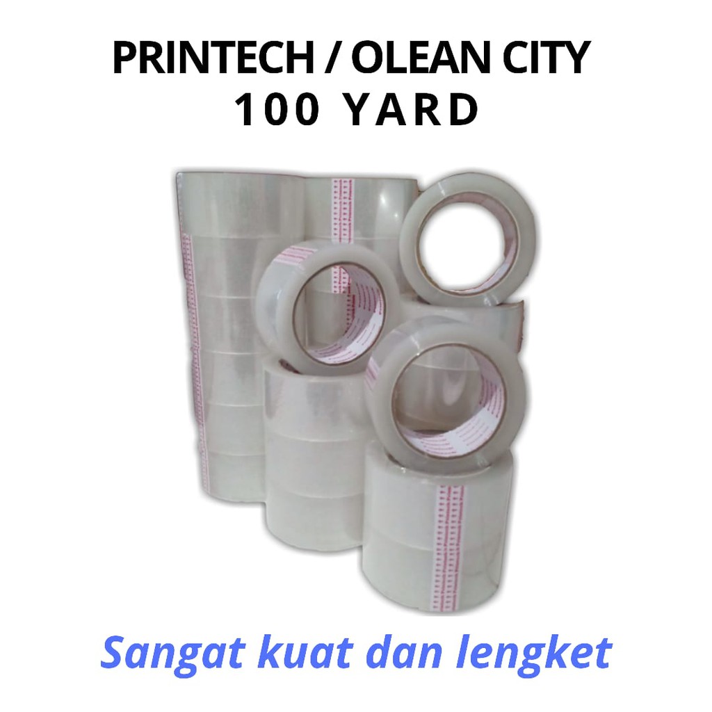 Lakban Bening 48mm x 100Yard /Lakban packing/solasi bening/isolasi bening besar/isolasi bening olshop