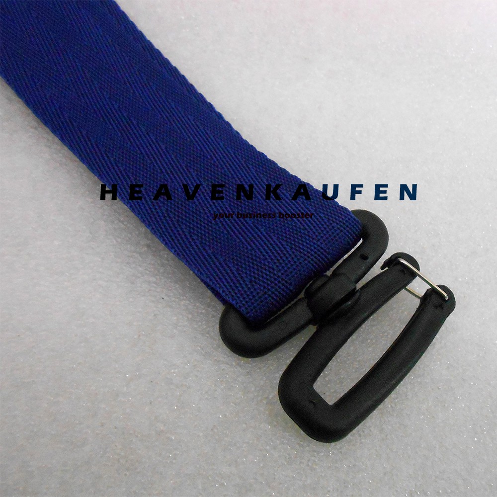 Tali Selempang Strap Tas Pria Biru Navy Dongker Lebar 3,8 cm Kait Model Huruf S