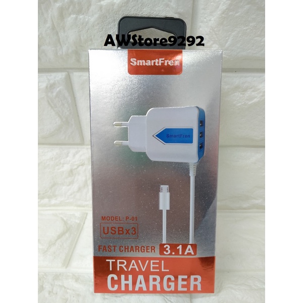 Travel Charger Kabel data USB Smartfren p-01 P01